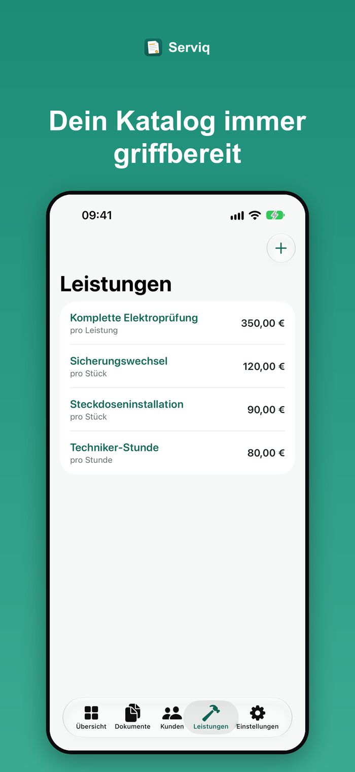 Leistungskatalog