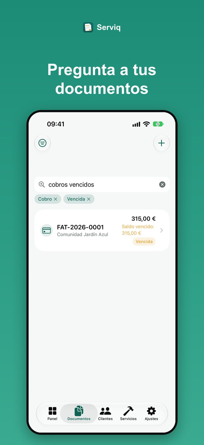 Pregunta a la lista de documentos