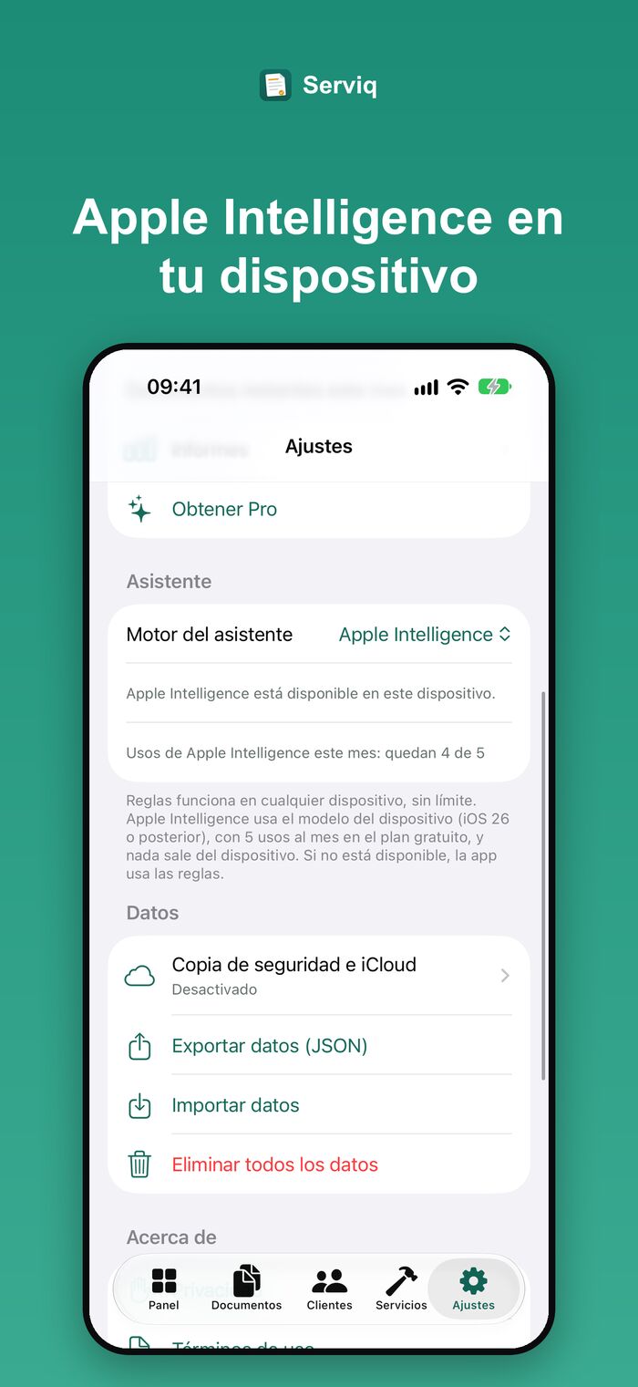 Ajustes del asistente