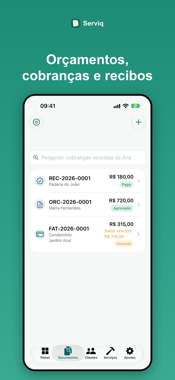 Lista de documentos